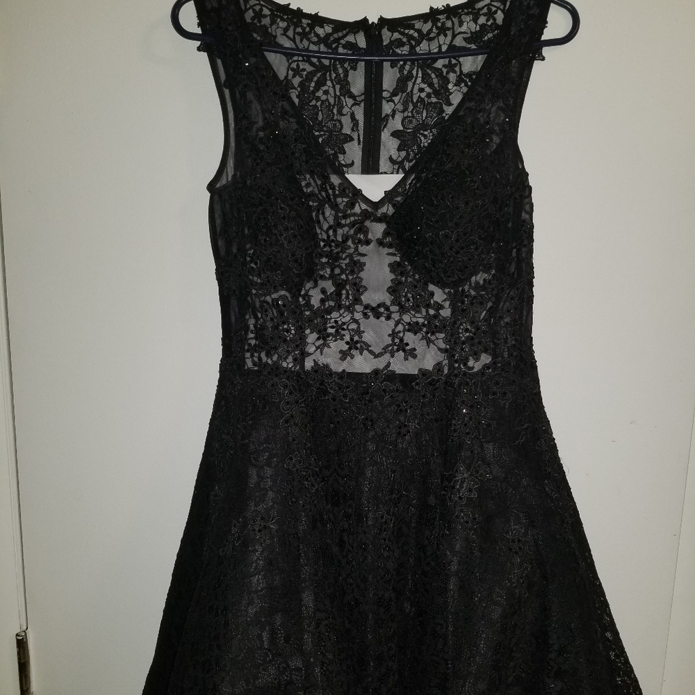 Black Sequin Dress